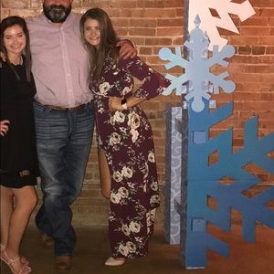 Floral shorts dress with train